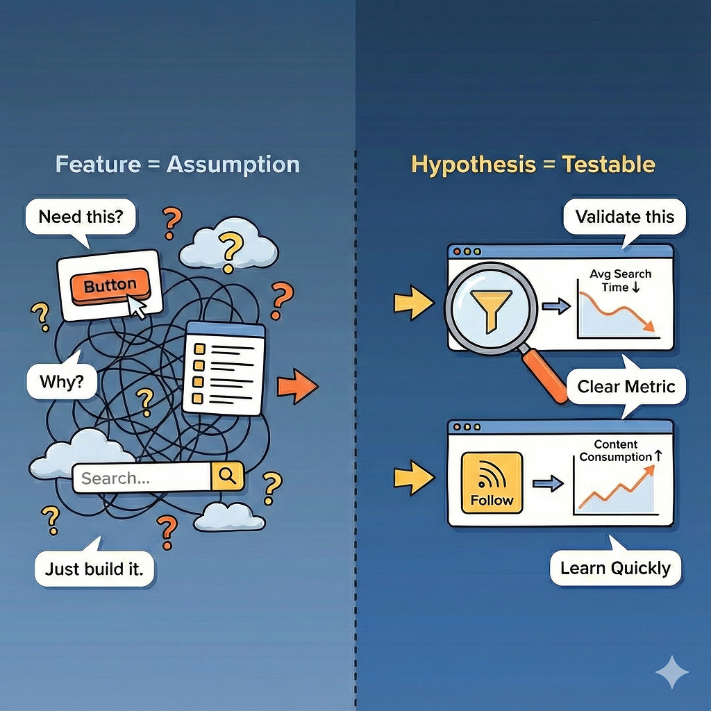 Every Feature Begins as an Assumption — How to Design and Validate Hypotheses Through PRDs