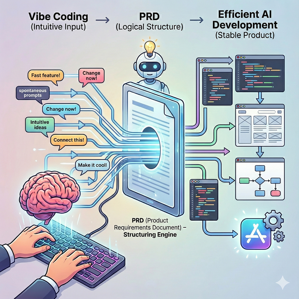 Why PRDs Are Essential Even in Vibe Coding — Turning Intuitive Development into Structured Product Building